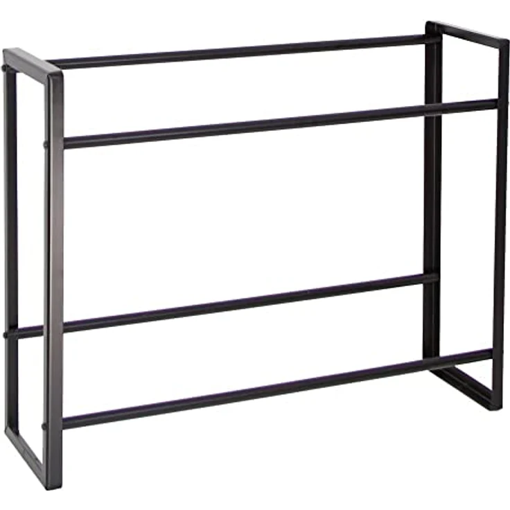 PROREGAL® Standregal Getränkekistenregal Königssee, HxBxT 82x105x32 cm, 6 Kästen, Getränkeregal, Schwarz, 2 Ebenen, 100kg Traglast pro Ebene, stabiles Kistenregal – Bild 6