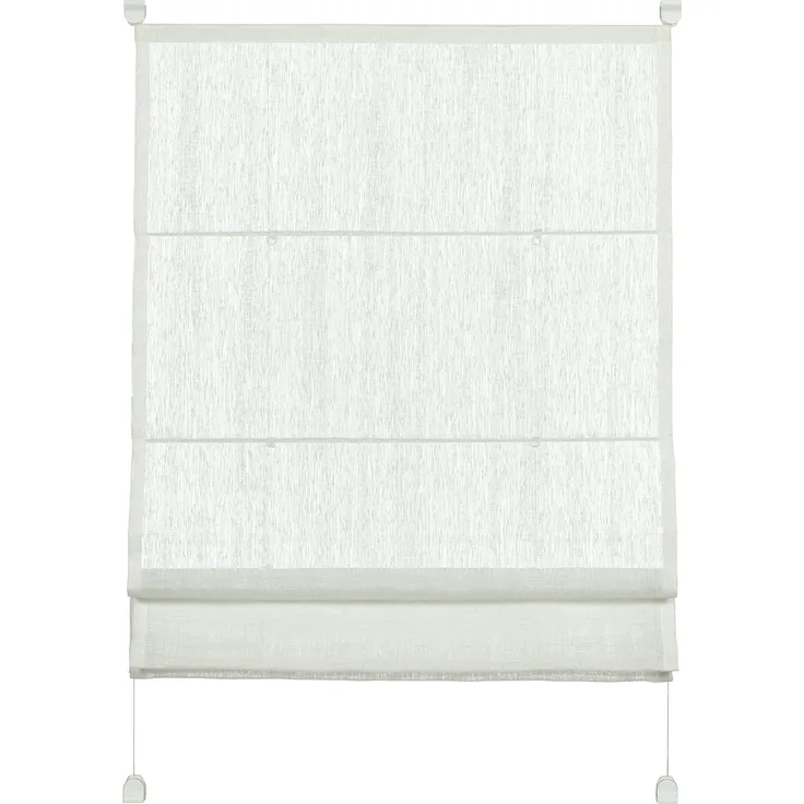 EASYFIX Raffrollo mit 2 Bedienschienen Weiß