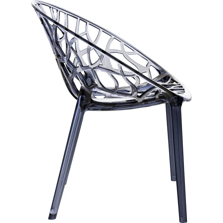 2er Set Stapelstuhl DENVER - Kunststoff Grau 59x60x80 cm | Stapelstühle Esszimmerstühle Gartenstuhl Stapelbar Stühle Garten Esszimmer Gewölbte – Bild 4