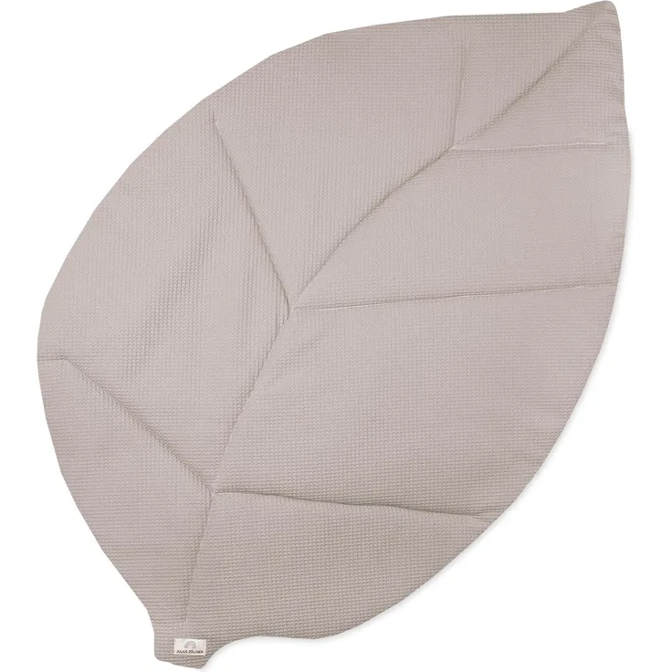 Krabbeldecke Blatt, Waffelpiqu√© Nougat