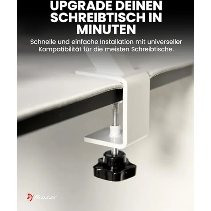 Arozzi Arena Desk Riser Large - White Monitorerhöhung mit ergonomischem Design, 111 cm, 15 cm Höhe – Bild 8