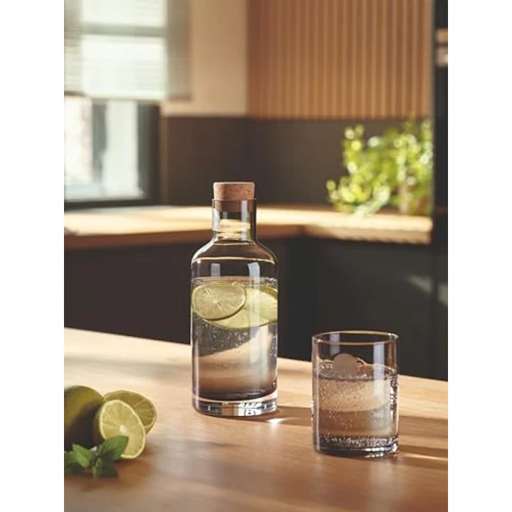 blomus Wasserkaraffe -HYDRA- Karaffe aus Glas, mit Korkdeckel, Wasserkrug, (1x Karaffe inkl. Korkdeckel), mundgeblasenes Glas, verschiedene Größen, raffinierte Eleganz – Bild 3