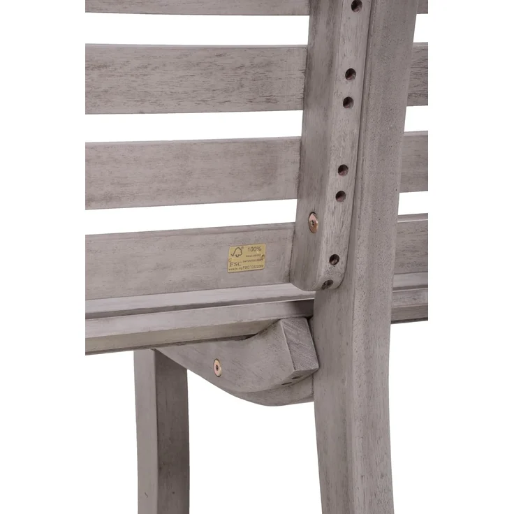 Zeitlose FSC-Eukalyptusbank in moderner Grey-Washed Optik – Bild 5