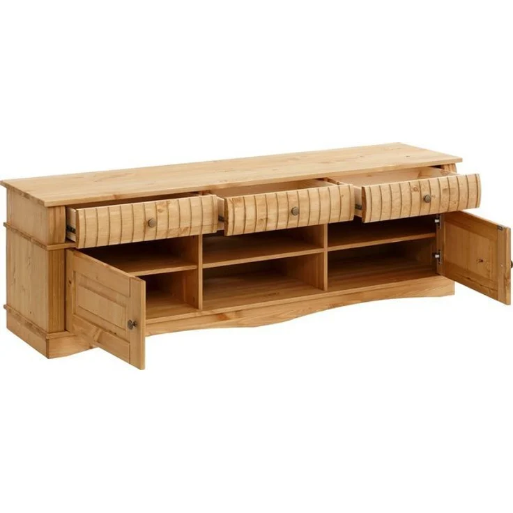 Home affaire Lowboard Teresa, Kommode aus massiver Kiefer, Breite 154 cm – Bild 4