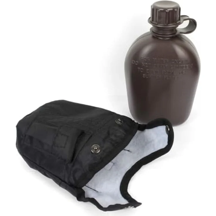 Mil-Tec Feldflasche US Feldflasche 1L mit Hülle – Bild 3