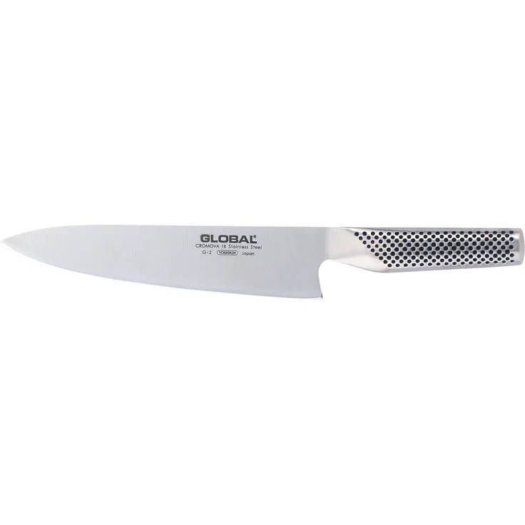 Global G-2 Kochmesser 20 cm Bestseller plus SCHARFsinnig Pizza-Steakmesser – Bild 2