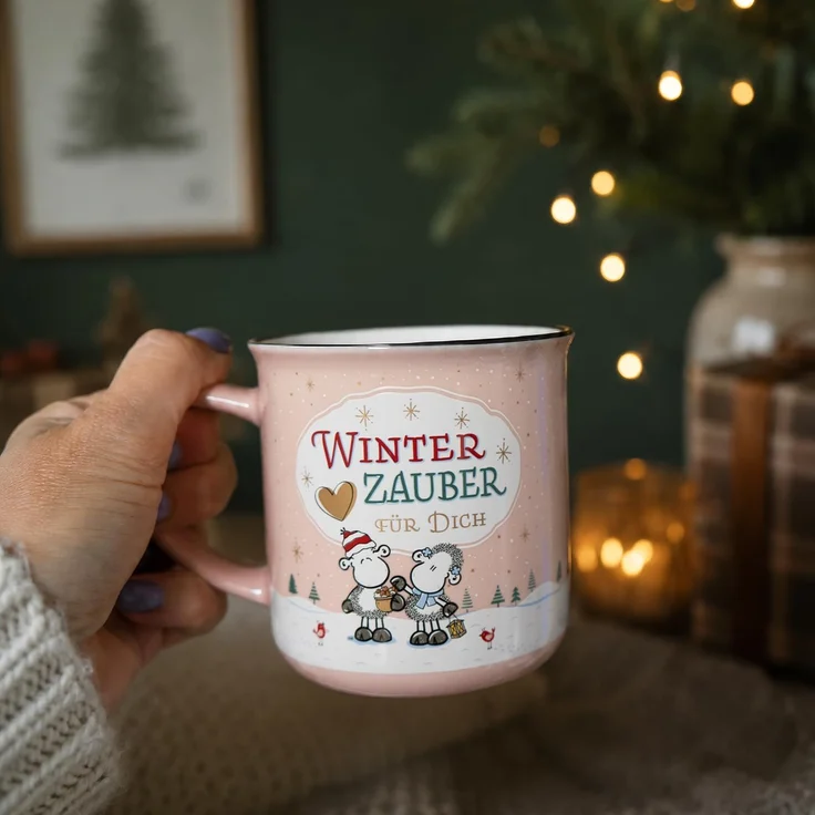 XL Tasse 52cl Geschenk Weihnachten Adventszeit Sheepworld WINTERZAUBER 51225 – Bild 3
