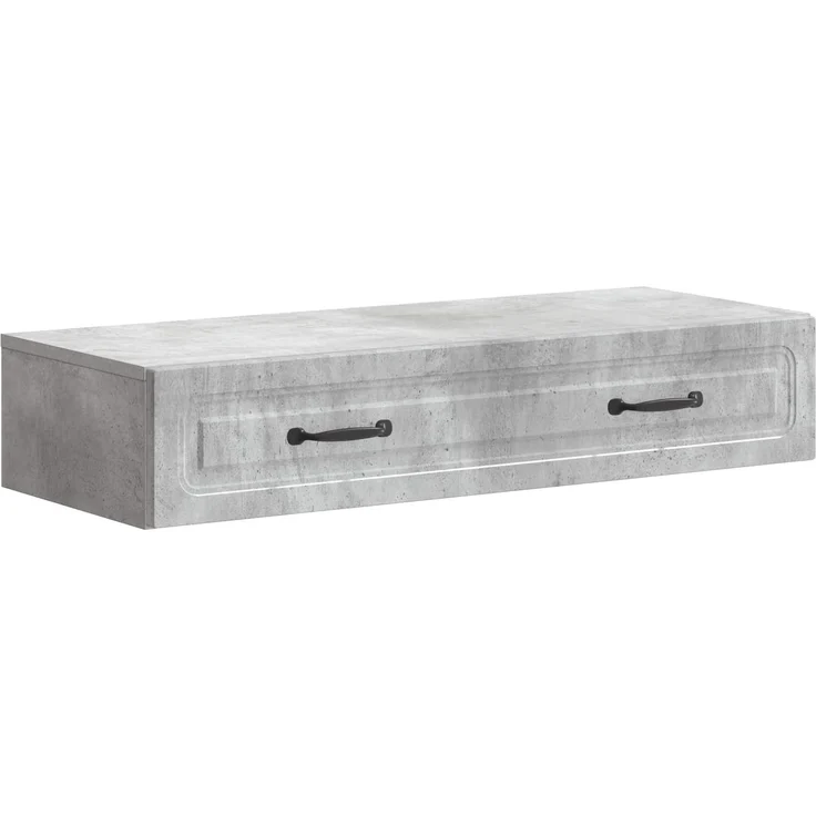 vidaXL Wandmontierter Beistelltisch Betongrau 87,5 x 34,5 x 17 cm 899348 – Bild 1