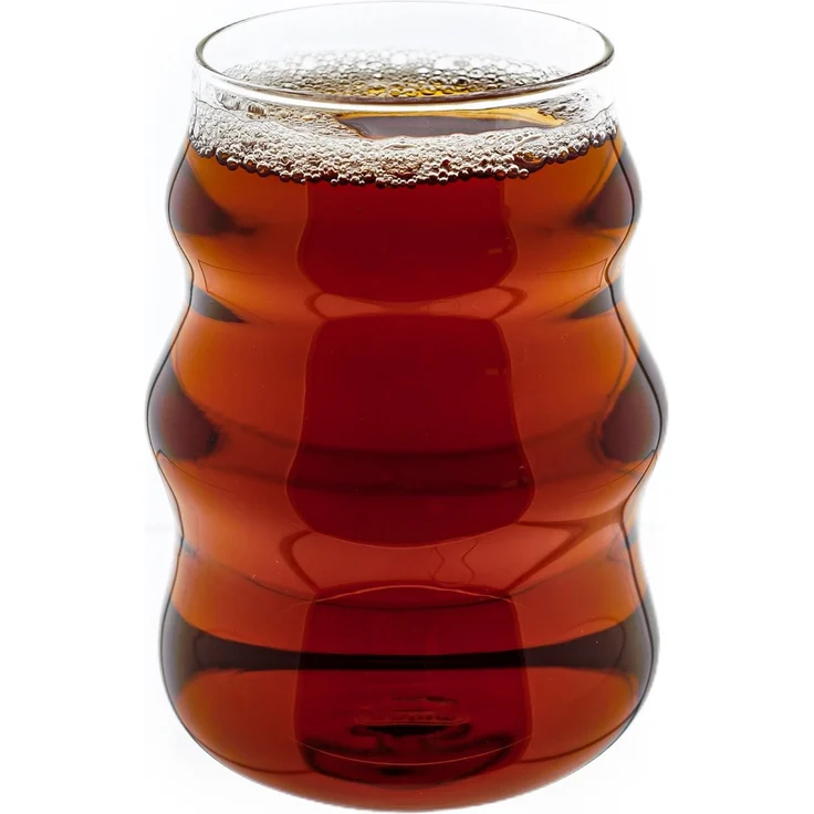Mulex 2-Teilig Glas Wave Style Gläser Getränkebecher Cocktail- 500 ml – Bild 2