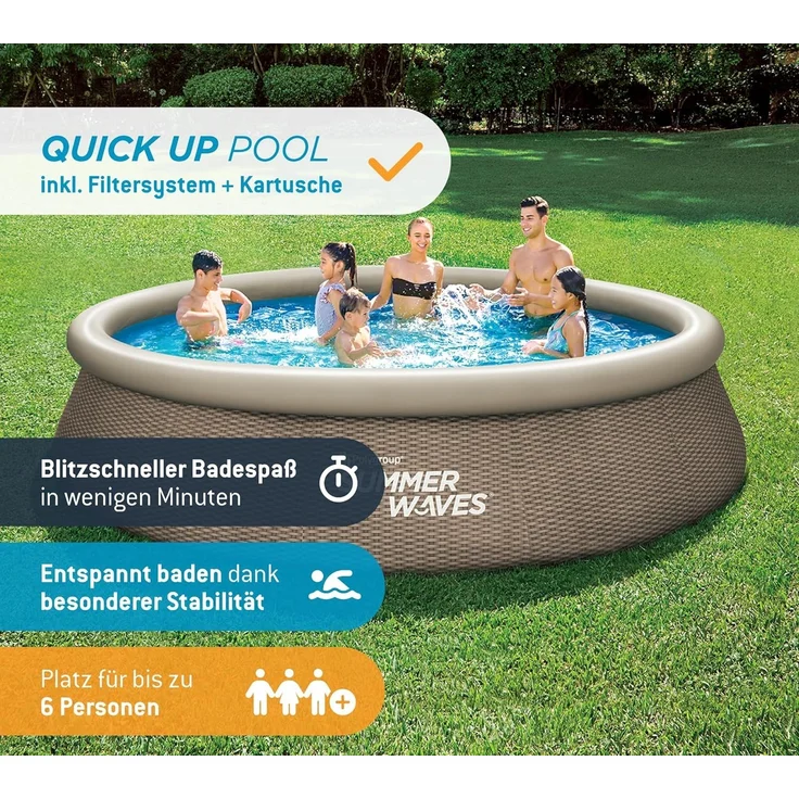 Summer Waves Quick Up Pool | aufblasbarer Pool – Bild 2