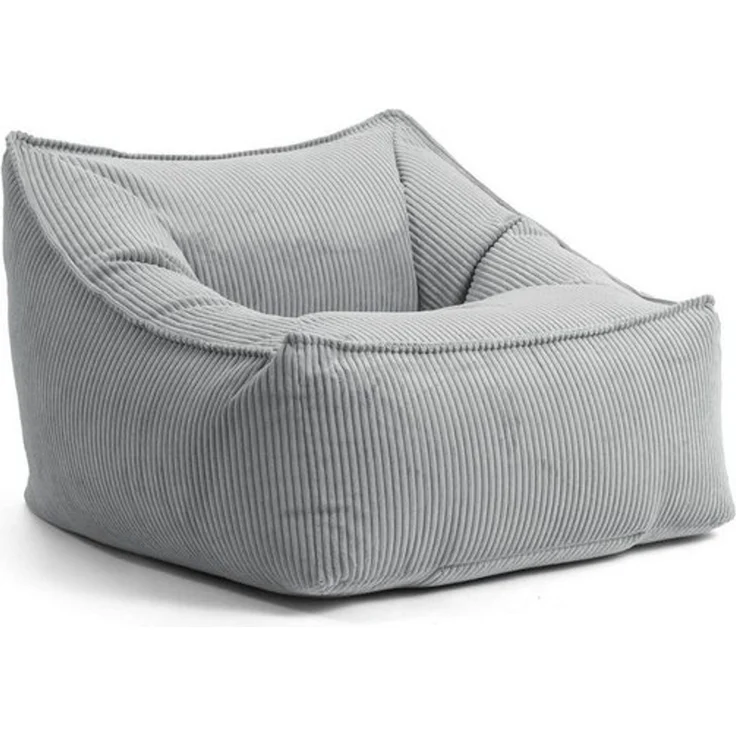 mokebo Sitzsack Der Lümmel (aus Cordstoff), gemütlicher Cordsessel oder Armlehnensessel in Grau – Bild 4