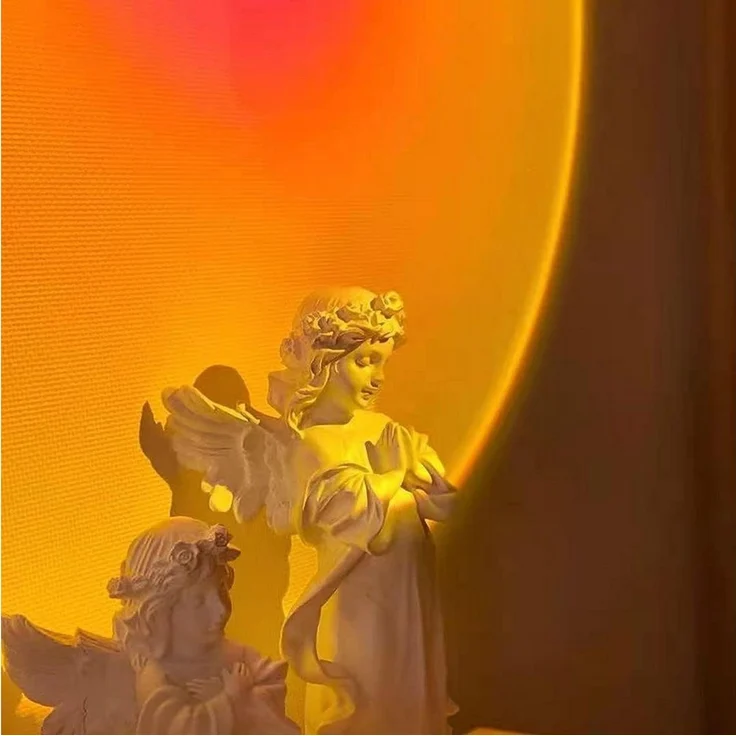 FELIXLEO LED-Sternenhimmel Sunset Lampe, 360° drehbare romantische Projektionslampe – Bild 2