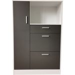 HTI-Line Küchenbuffet Küchenschrank Kombi L Blanca (Stück, 1-St, 1 Küchenschrank Kombi L Blanca) Küchenbuffet Mehrzweckschrank Mikrowellenschrank