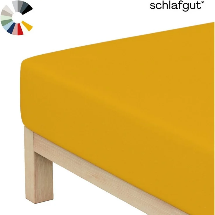 Schlafgut Mako Jersey Spannbetttuch Spannbettlaken 140x200 160x200 – Bild 1