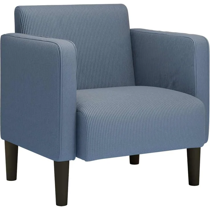 vidaXL Sessel mit Armlehnen Blau 54 cm Cordstoff 4100518 – Bild 1