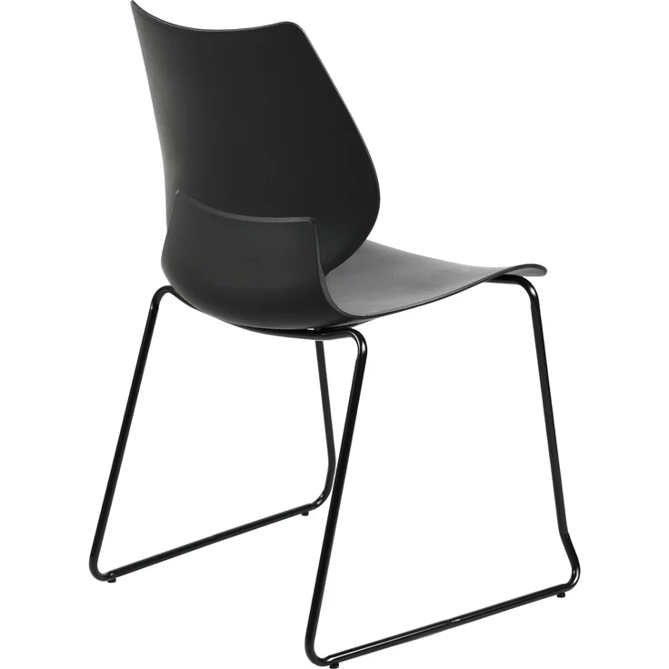 CLP Stapelstuhl Houma mit Rückenlehne Sitzschale aus Kunststoff,schwarz – Bild 7