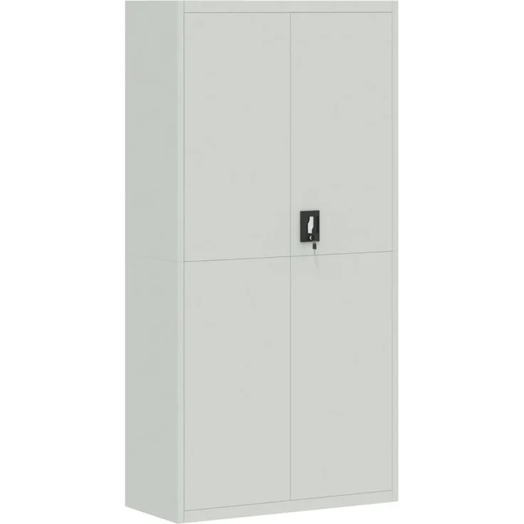 vidaXL Aktenschrank Hellgrau 90x40x180 cm Stahl 339753 – Bild 1