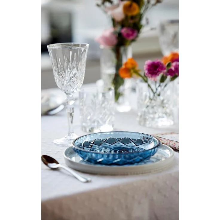 Lyngby Glas 4er-Set Teller 16 cm Sorrento Blau – Bild 4