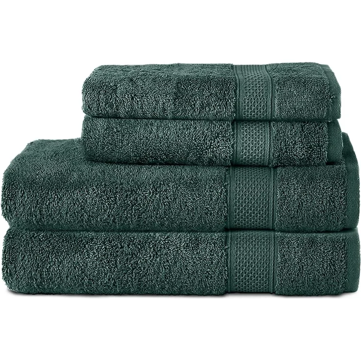 Komfortec Handtuch Set 100% Baumwolle, 2 Handtücher 50x100 cm und 2 Badetücher 70x140 cm, Frottier (Packung, 4-St), Frottee, Weich
