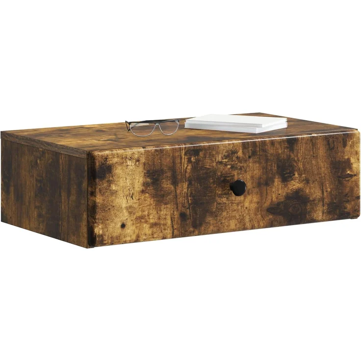 vidaXL Wandmontierter Beistelltisch Geräucherte Eiche Holzwerkstoff 899170 – Bild 2