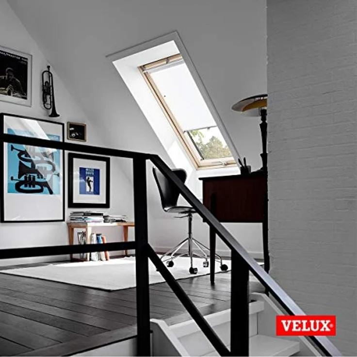 Dachfensterrollo mit Haltekrallen RHL FK00/CK00/MK00/100/SK00 1028, VELUX, Lichtschutz, ohne Bohren, freihängend, VELUX »Pick & Click!«, Lichtregulierung und Privatsphäre – Bild 6
