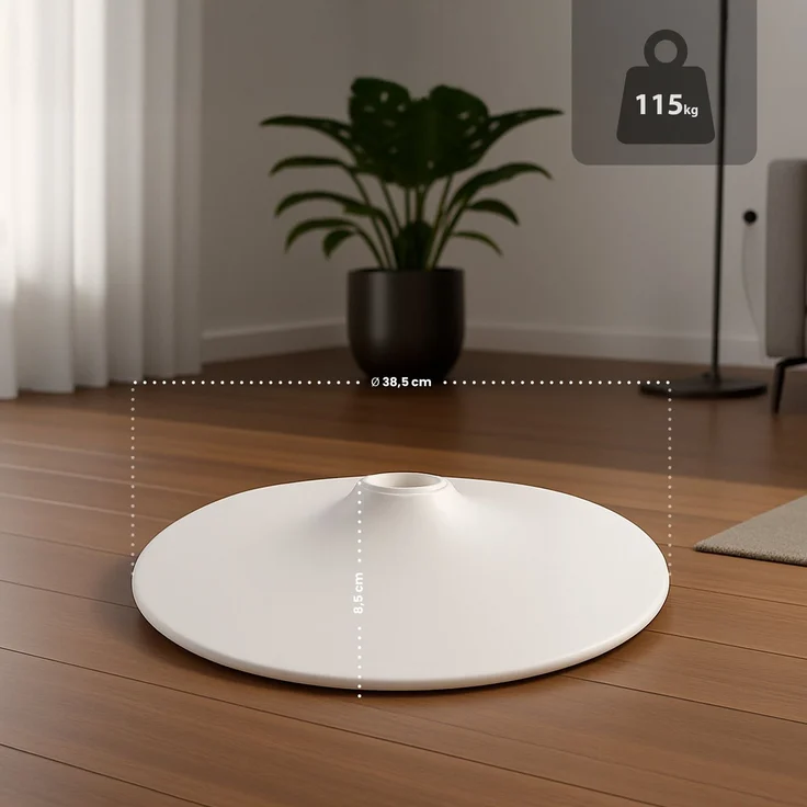 CLP Bodenteller Rund in 4 Größen,weiß 38,5 cm – Bild 4