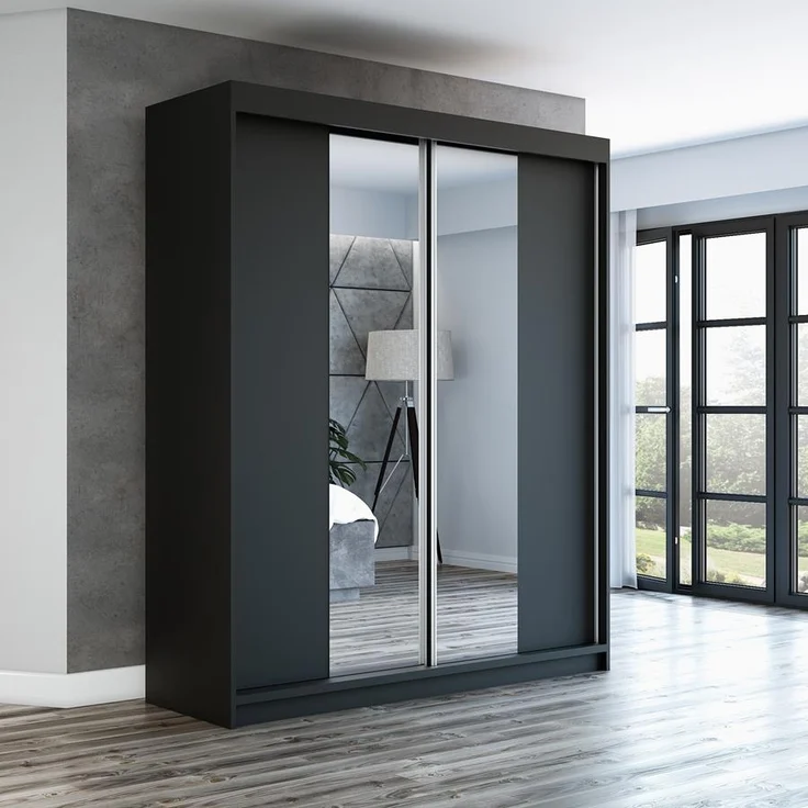 A&J MöbelLand Schwebetürenschrank ELEGANZA 180 cm 2-türig Schrank – Bild 2