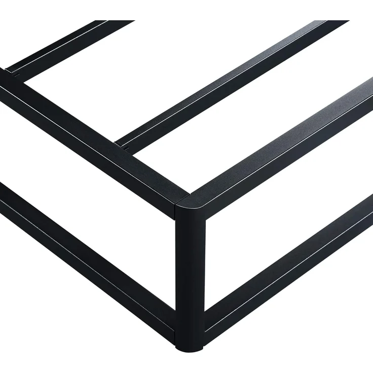 Olee sleep 22cm Modernes Metall-Plattform-Bettgestell / Bett / Metall / Metall-Bettgestell / Stahl-Lattenrost / Matratzenrahmen / Kein Boxspring erforderlich / 160x200 cm / Queen / Schwarz – Bild 8
