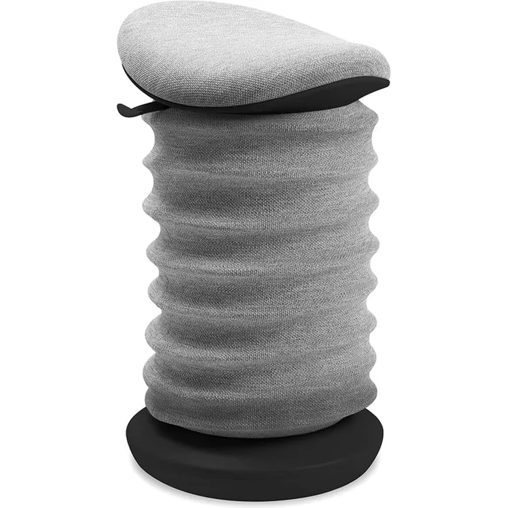 TOPSTAR Sitness 4D AGR-Zertifiziert Dynamischer Sitzhocker schwarz grau - ergonomischer Bürohocker - höhenverstellbar - stärkt den Rücken - entlastet die Bandscheiben