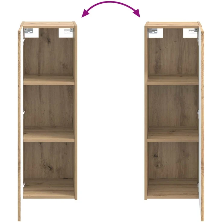 vidaXL Badezimmermöbel-Set 5 Stk. Artisan-Eiche 33 x 34,5 x 100 cm 3405982 – Bild 11