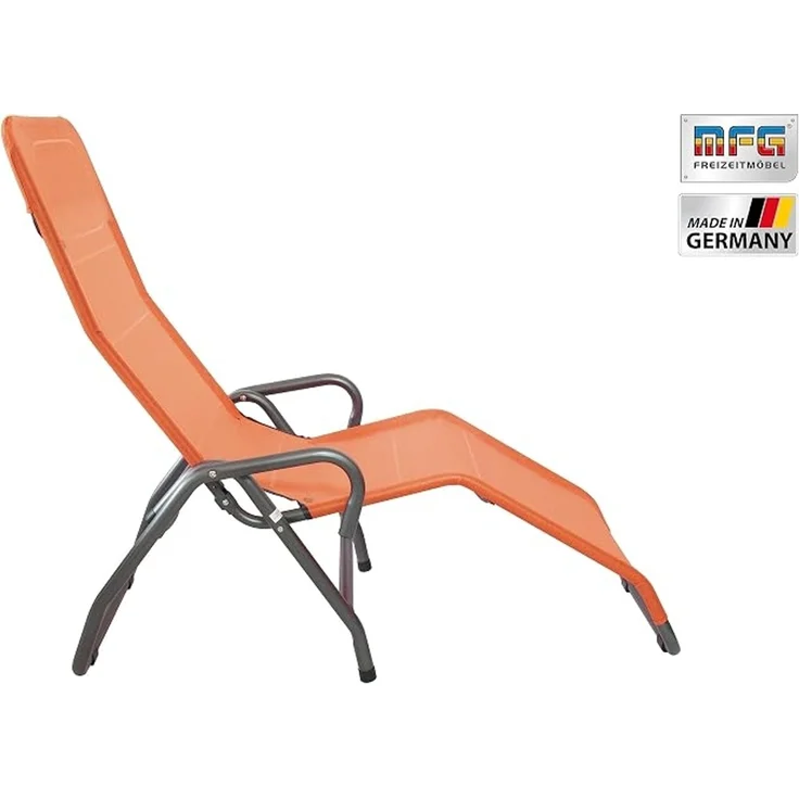 MFG 'Pool 3' Bäderliege klappbar, Textilbezug terrakotta, 190 x 55 cm – Bild 3
