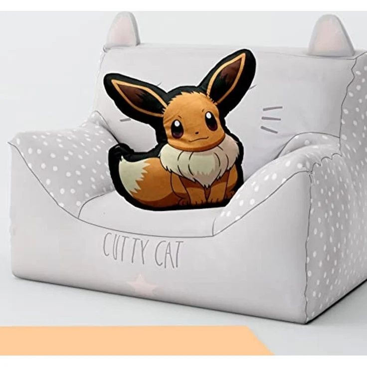 Pokémon Evoli Kissen Formkissen Dekokissen und Kuschelkissen Perfekte Ergänzung für jedes Kinderzimmer – Bild 2