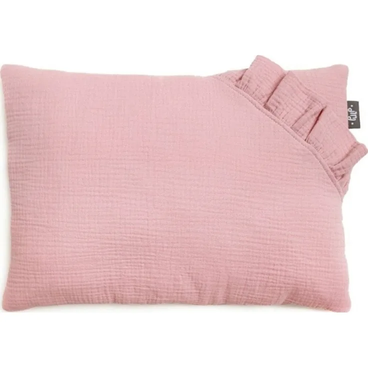 PULP BAMBOO Musselin-Kissen 35x45 cm Rosa