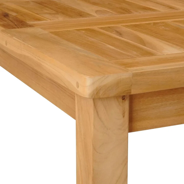 vidaXL Bartisch Natur 110 x 60 x 105 cm Massiv-Teak 42030007 – Bild 6