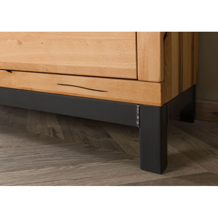 Vitrine Kernbuche 103x40x148 natur geölt VILLANDERS #102 – Bild 7