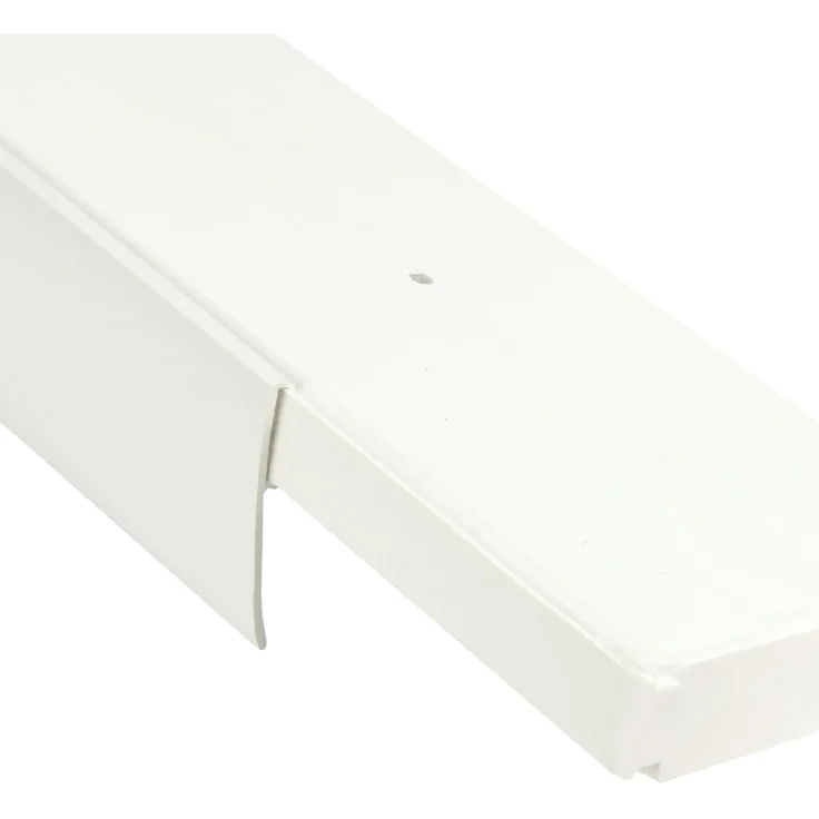 Bestlivings 1-3 Läufige Vorhangschiene mit Innenlauf aus Kunststoff und Kunststoff Blende Weiß 480cm 2-läufig – Bild 3