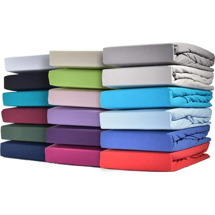 leevitex® Spannbettlaken für Topper – weich, anschmiegsam, pflegeleicht & ideal zum Wohlfühlen, Gummizug: Rundum-Gummizug, 100 % Baumwolle, 18 cm Steghöhe – Bild 7