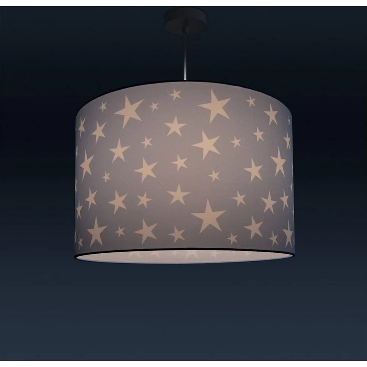 Paco Home Pendelleuchte Capri 315, ohne Leuchtmittel, Kinderlampe Deckenlampe LED Kinderzimmer Sternenhimmel Motiv E27 – Bild 2