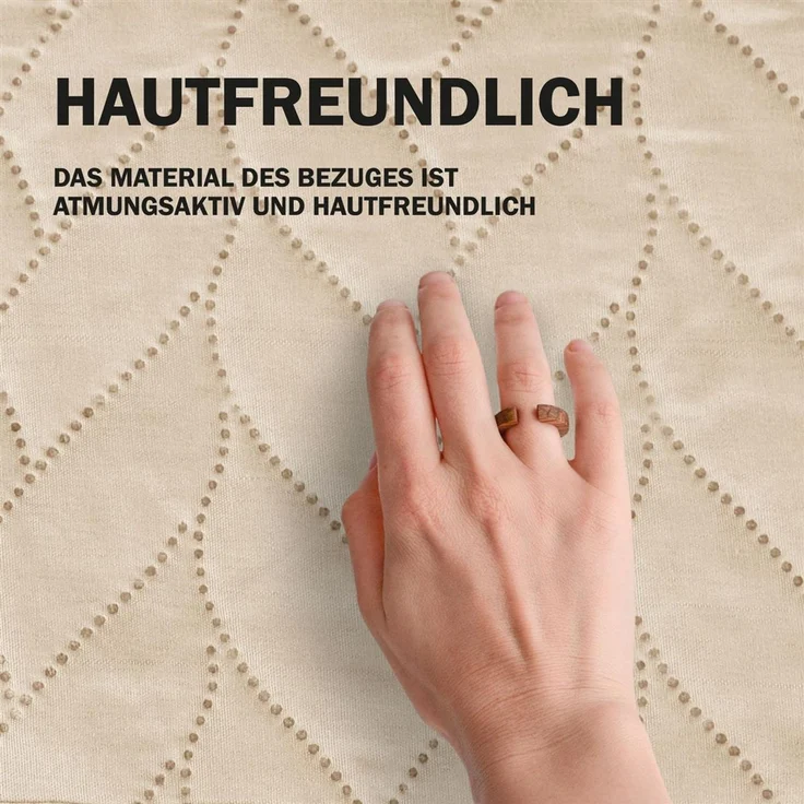Tagesdecke XXL (220x240 cm) mit wattierter Zwischenlage (Creme) Bettüberwurf - ÖKO-Tex 100, Sommerdecke gesteppt - Steppdecke, Wendedecke – Bild 7
