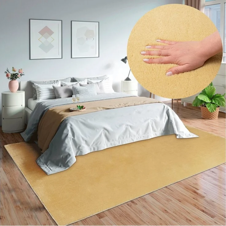 merinos Teppich Loft 37, Kunstfellteppich, rechteckig, Höhe: 16 mm, weich und kuschelig, Fell Haptik, Anti-Rutsch-Unterseite – Bild 1
