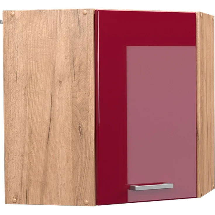Eckhängeschrank R-Line Rot Hochglanz 57 cm Vicco – Bild 1