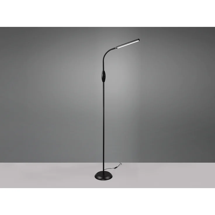 LED Stehleuchte, schwarz, Touchschalter, flexibel, H 145 cm – Bild 5