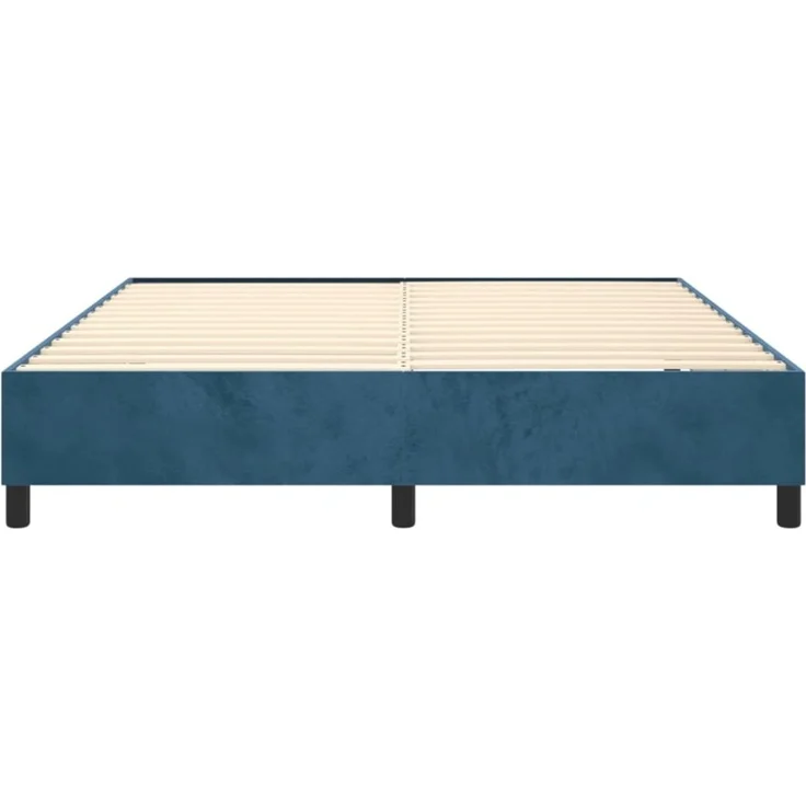 vidaXL Bettgestell, Bettrahmen mit Lattenrost & Stützbeinen, Dunkelgrau Samt, 180x200 cm – Bild 7