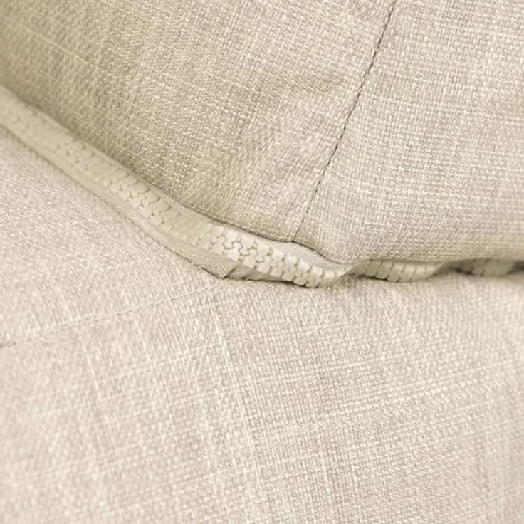 Icon Noa Modular Sofa für Erwachsene, Beige, Webstoff für Drinnen und Draußen, 3 Sitzer Ecksofa, Bequemer Sitzsack Sofa mit Füllung, Garten, Terrasse, Lounge, Wohnzimmer – Bild 7