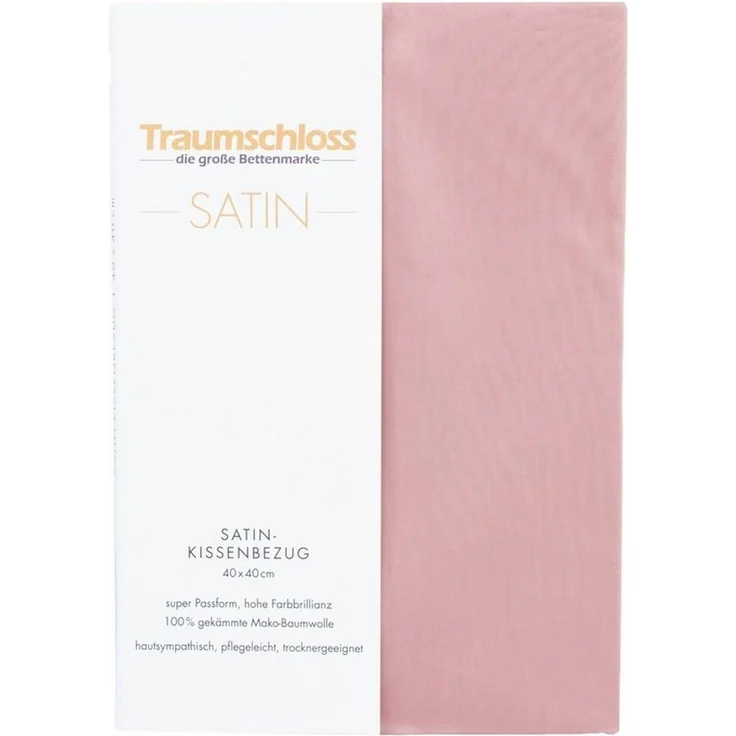 Traumschloss Kissenbezug Mako-Satin, (1 Stück), 100% Mako-Baumwolle, mit Reißverschluss – Bild 2