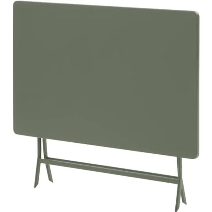 XXXL Klappbarer Gartentisch Greensboro, Grün, Metall, 110x70 cm, wetterbeständig, platzsparend, für bis zu 4 Personen – Bild 4