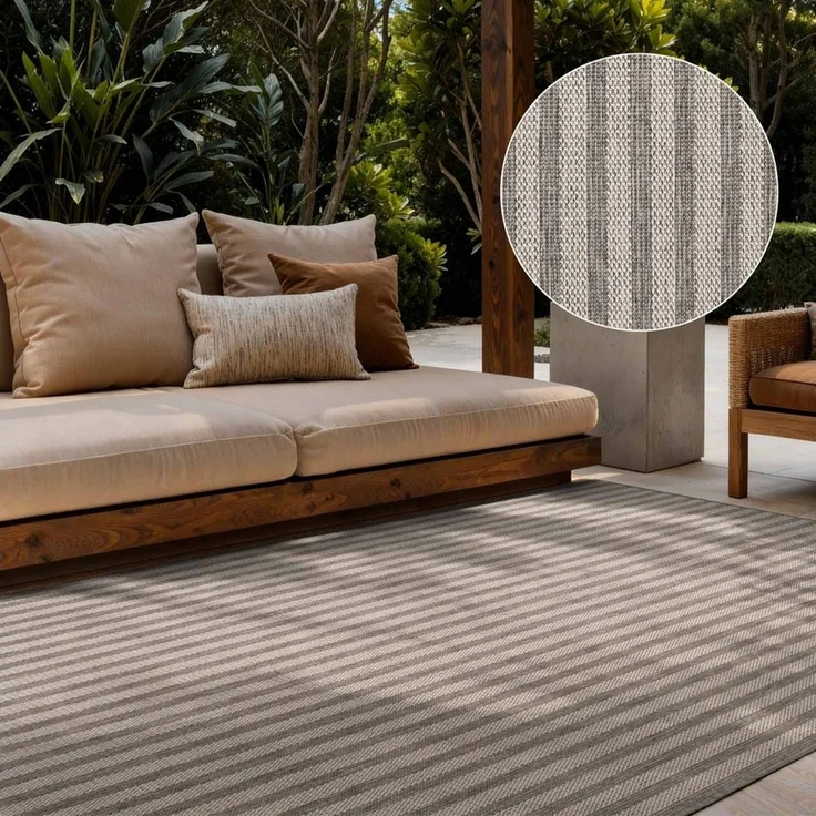 Ted Baker Teppich Linley, Wendeteppich, rechteckig, Höhe: 8 mm, Designteppich, Wetterfest, Pflegeleicht, Modern, Wohnzimmer, Terrasse – Bild 1