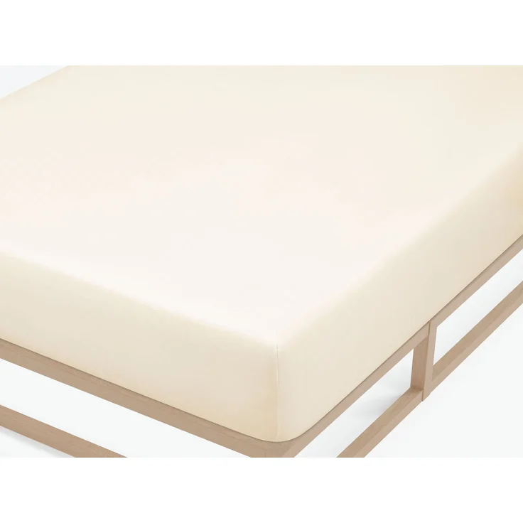 biberna Feinjersey-Spannbetttuch 0077144, natur, 1x 60x120 cm - 70x140 cm – Bild 1