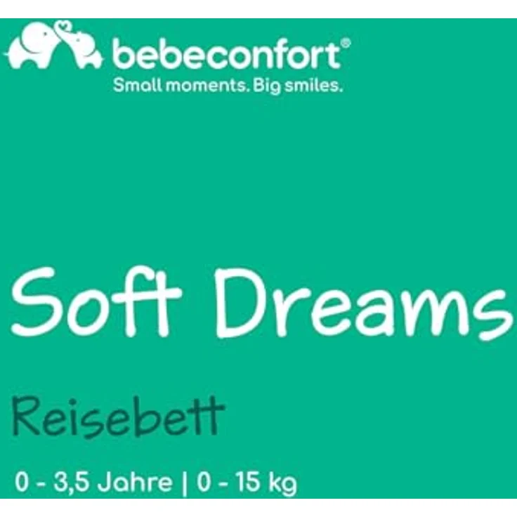 BEBECONFORT Soft Dreams, Reisebett Baby, 0–3 Jahre (0–15 kg), leichtes Reisebettchen, Matratze aus Holzfasern & Schaumstoff (60x120 cm), Tragetasche, kompakt zusammenklappbar, Tinted Graphite – Bild 3