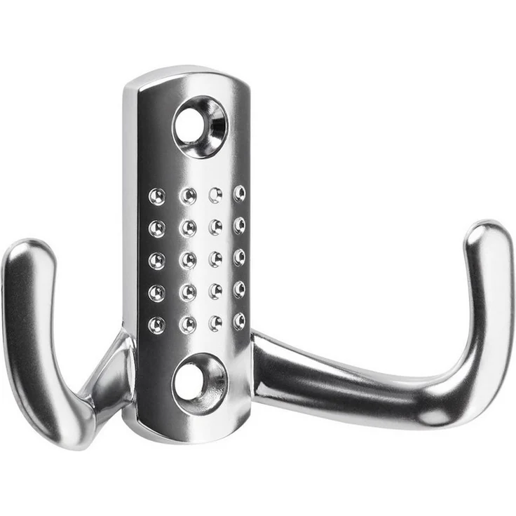 SO-TECH® Garderobenhaken JASMIN, Lochabstand 32 mm (10 St), klein (H x B x T: 47,5 x 70 x 25 mm), Chrom matt – Bild 1
